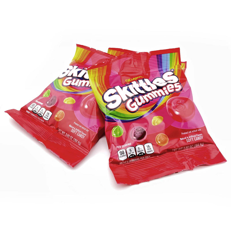 Skittles Gummies 5.8Z 12Ct Peg Bag