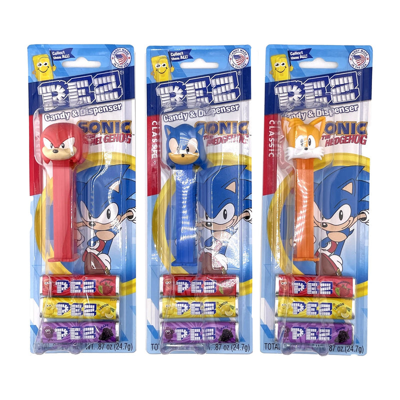 Pez Sonic The Hedgehog  .87Z 12Ct Asst