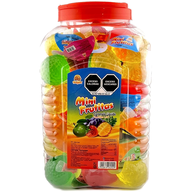 Tinajita Gel Mini Frutas 55Ct