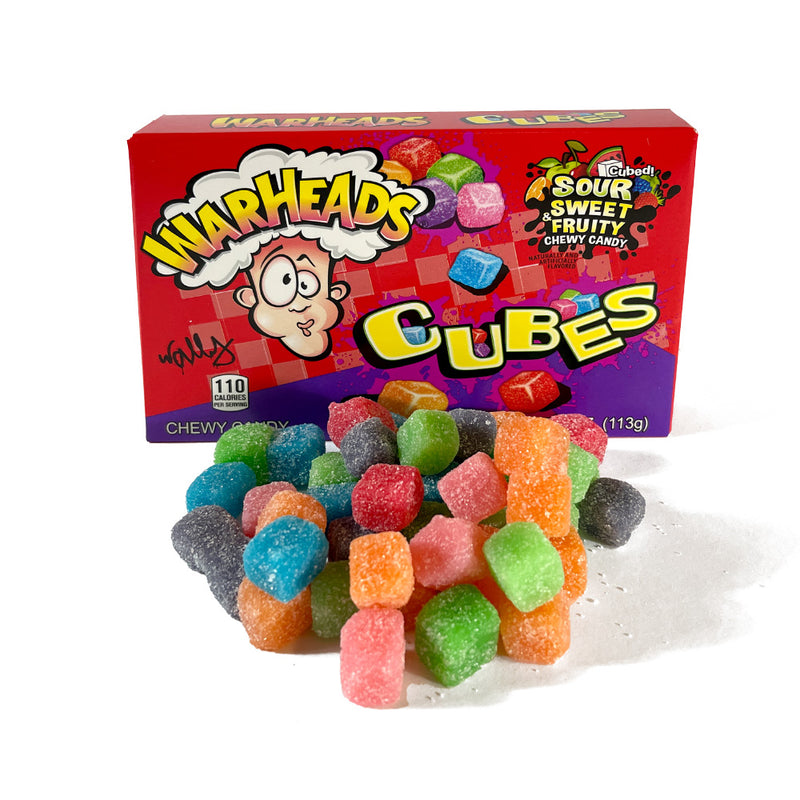 Warheads Chewy Cubes Theater 4Oz 12Ct